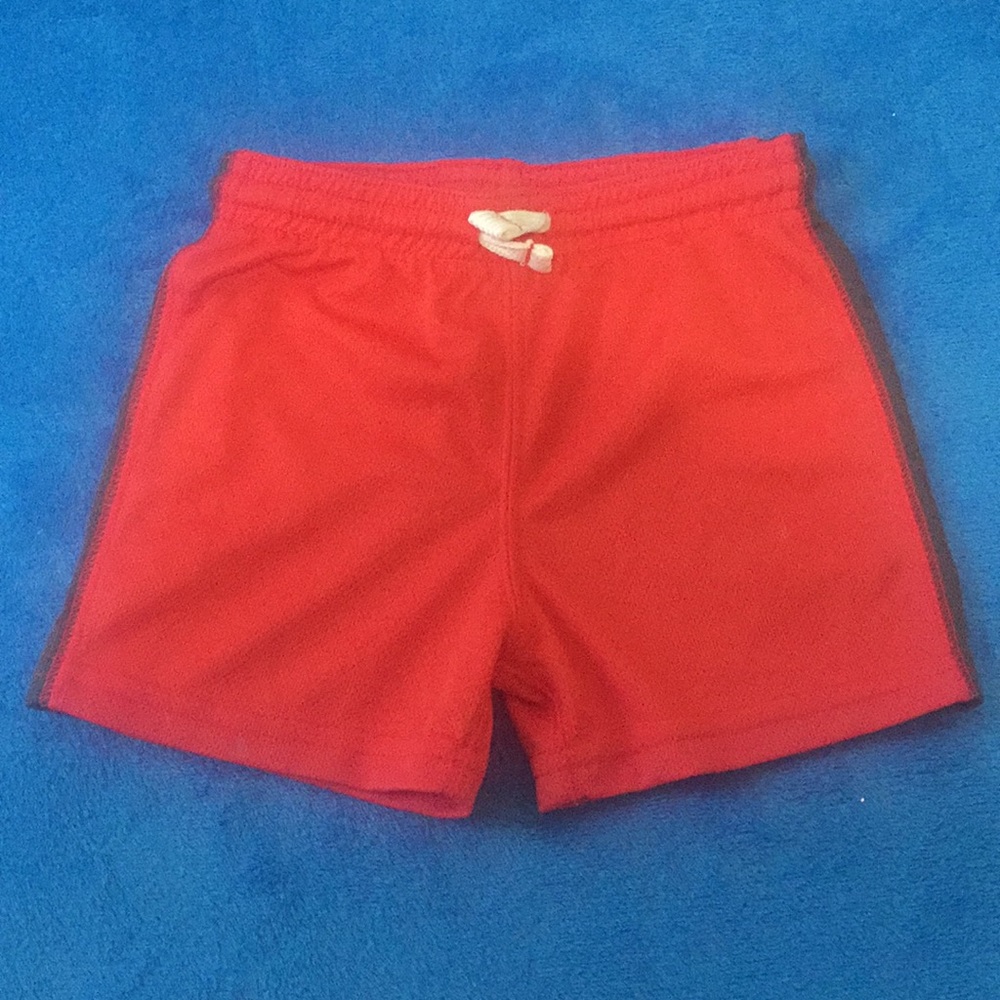 Red and Grey Baby Shorts